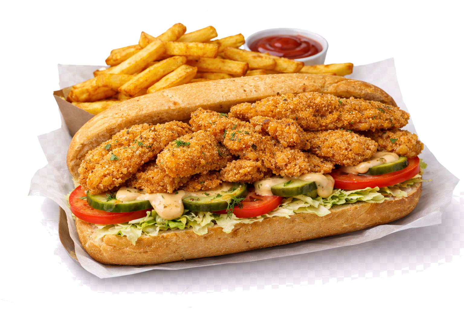 Cajun Catfish Poboy