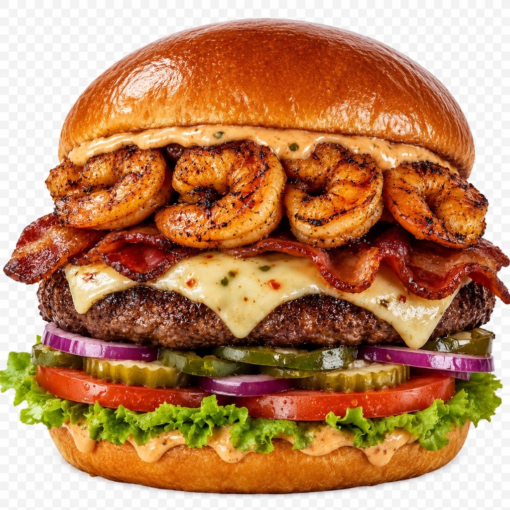 French Quarter Surf & Turf Burger