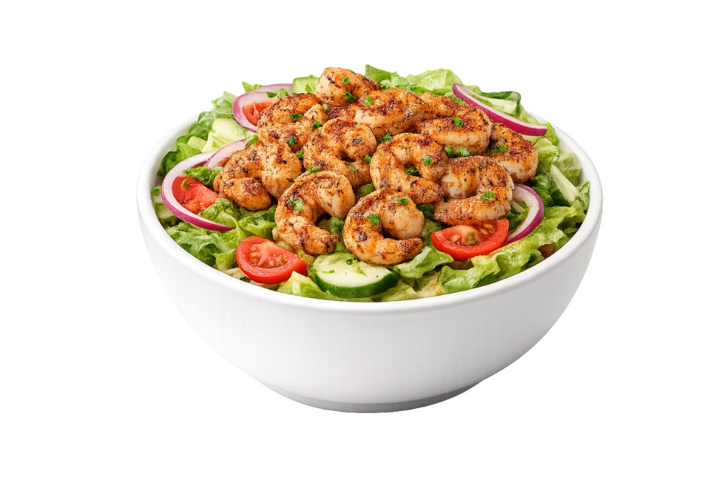 PeQuant Blackened Shrimp Salad